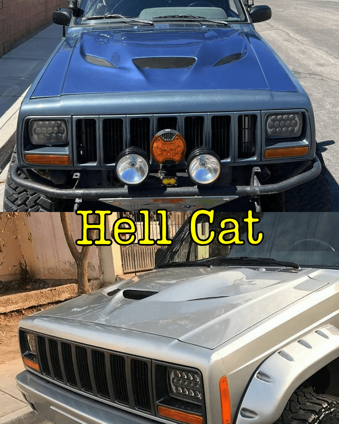 Toma de Aire / Inserto de Cofre Hellcat para Jeep Cherokee XJ - Imagen 3
